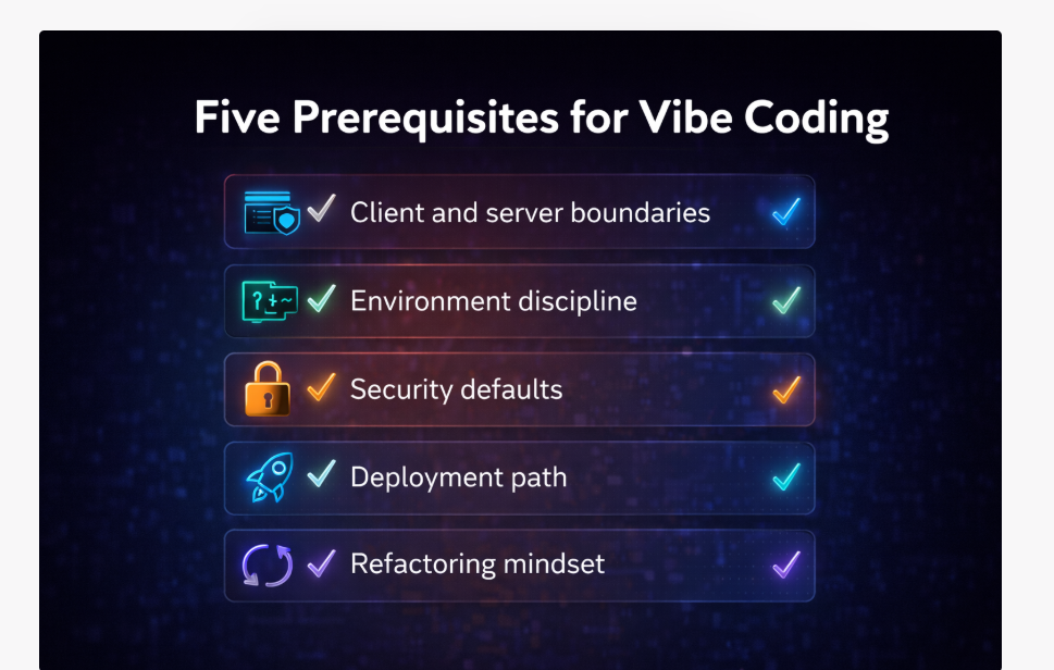 Five Prerequisites Before You Start Vibe Coding